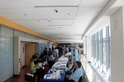 Students Connecting With Sponsors